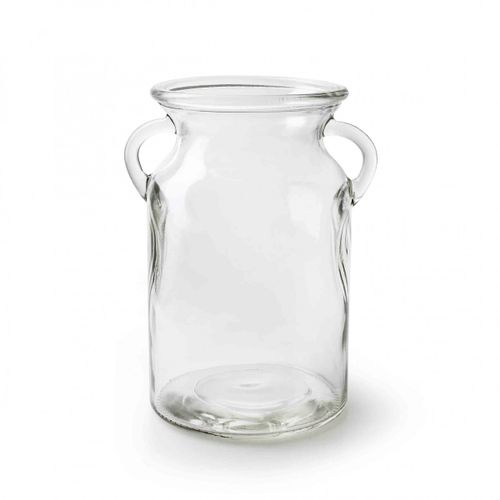 Glas Vase Milky D12cm H19cm