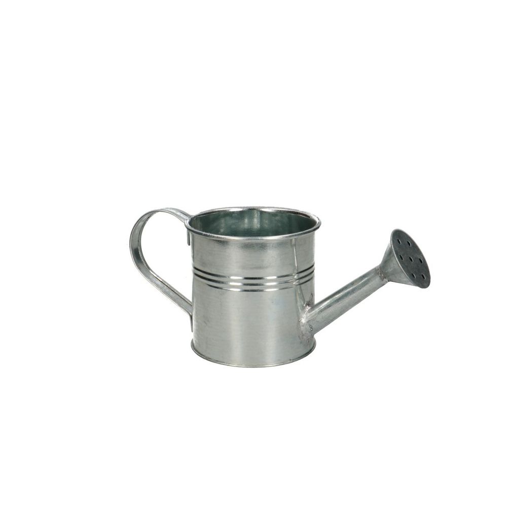Zink Giesskanne silber D09cm H9cm