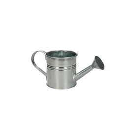 Zink Giesskanne silber D09cm H9cm