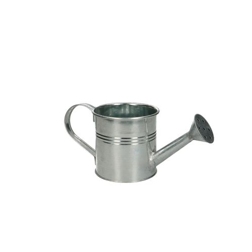 Zink Giesskanne silber D09cm H9cm