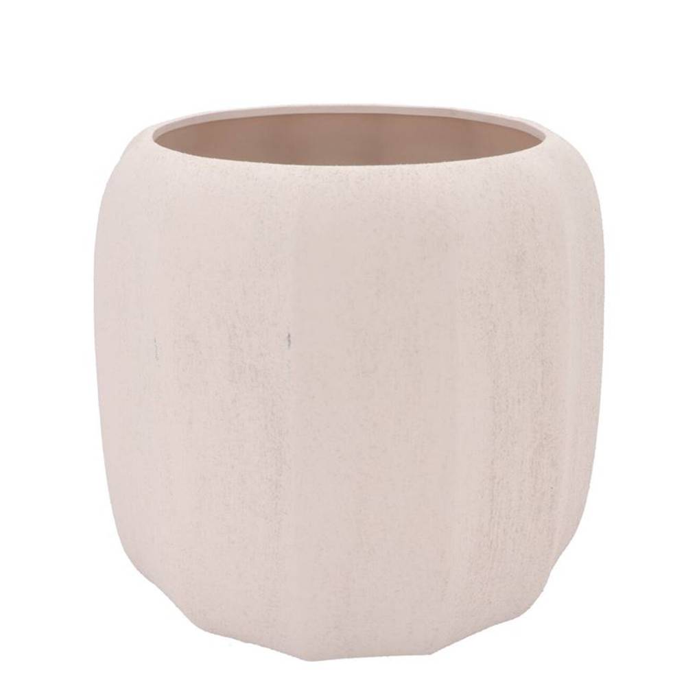 Keramik Übertopf Sidney creme 31x31x26cm