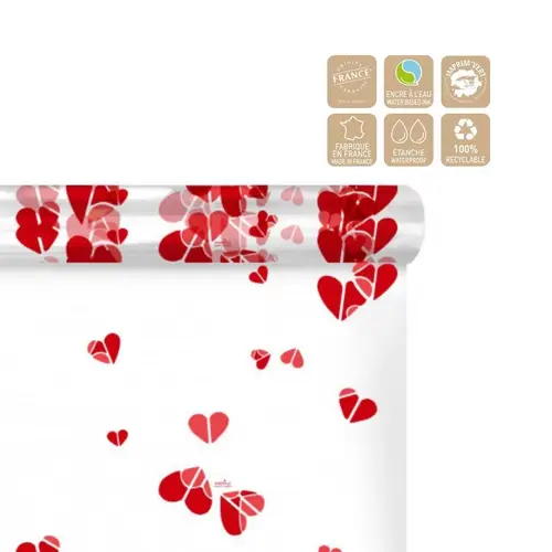 Folie Rolle 60cm Charm Herz 120m