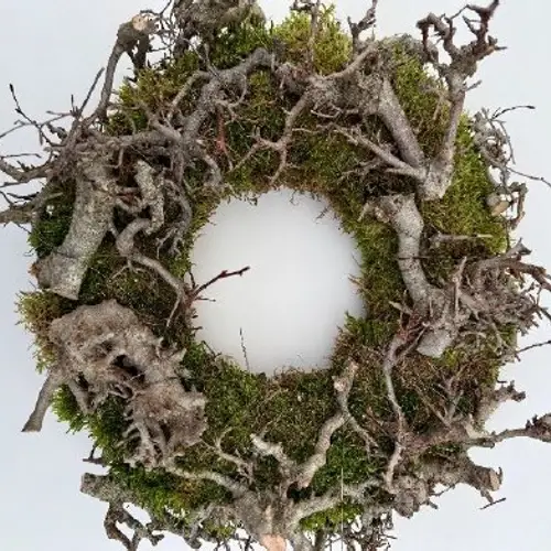 Kranz grau/grün Bonsai/Moos D30cm