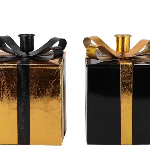 Kerzenständer Glam mix schwarz 12x17cm