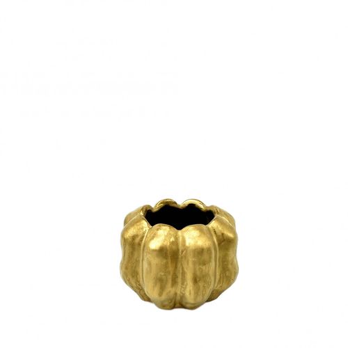 Keramik Faro gold D12cm H9.5cm