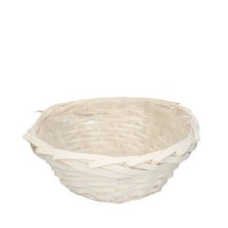 Korb Rund weiss D26cm H11cm