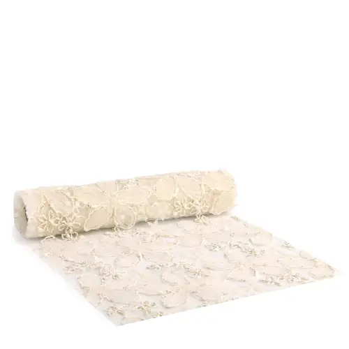 Tischläufer Florette creme D28cm L02m 