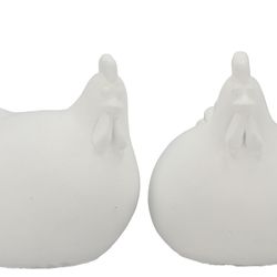 Beton Huhn weiss 22x23x24cm