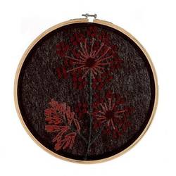 Hänger Blumen embroid mix D27cm