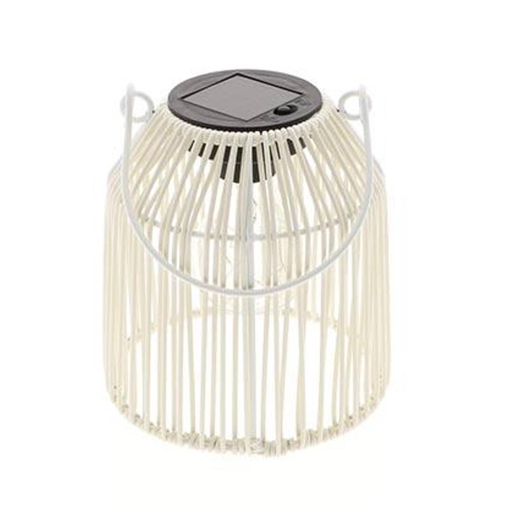 Laterne Rayne solar weiss D14cm H15cm