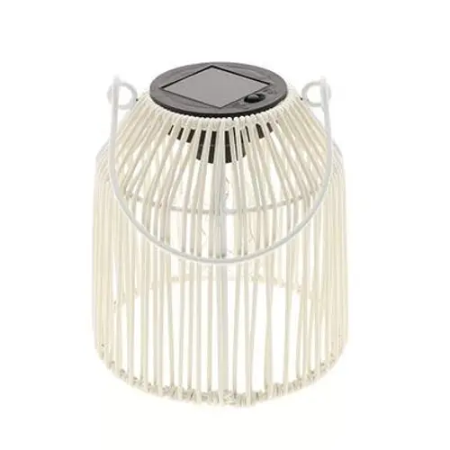 Laterne Rayne solar weiss D14cm H15cm