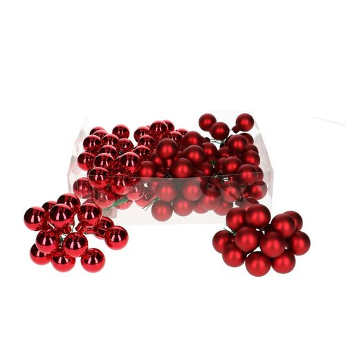 Kugel auf Draht rot mixx D02.5cm x144