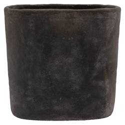 Keramik Übertopf Iron Stone grau 37x16x37cm