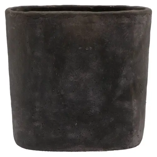 Keramik Übertopf Iron Stone grau 37x16x37cm