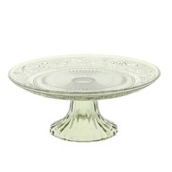 Glas Kuchenplatte Julia grün D18cm H07cm