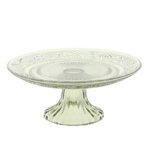 Glas Kuchenplatte Julia grün D18cm H07cm