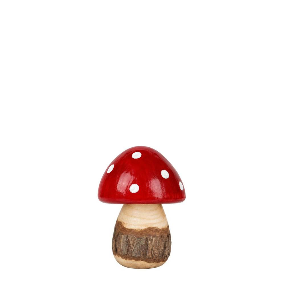 Pilz Pixie dunkel rot D06cm H09cm