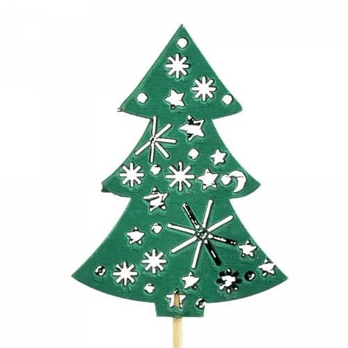 Weihnachtsbaum auf Stab grün L20cm 07cm 