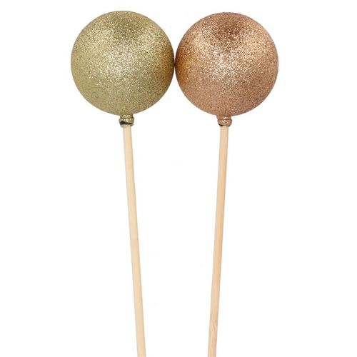 pick shine ball glitter champagne/gold 6x50cm ass p/1