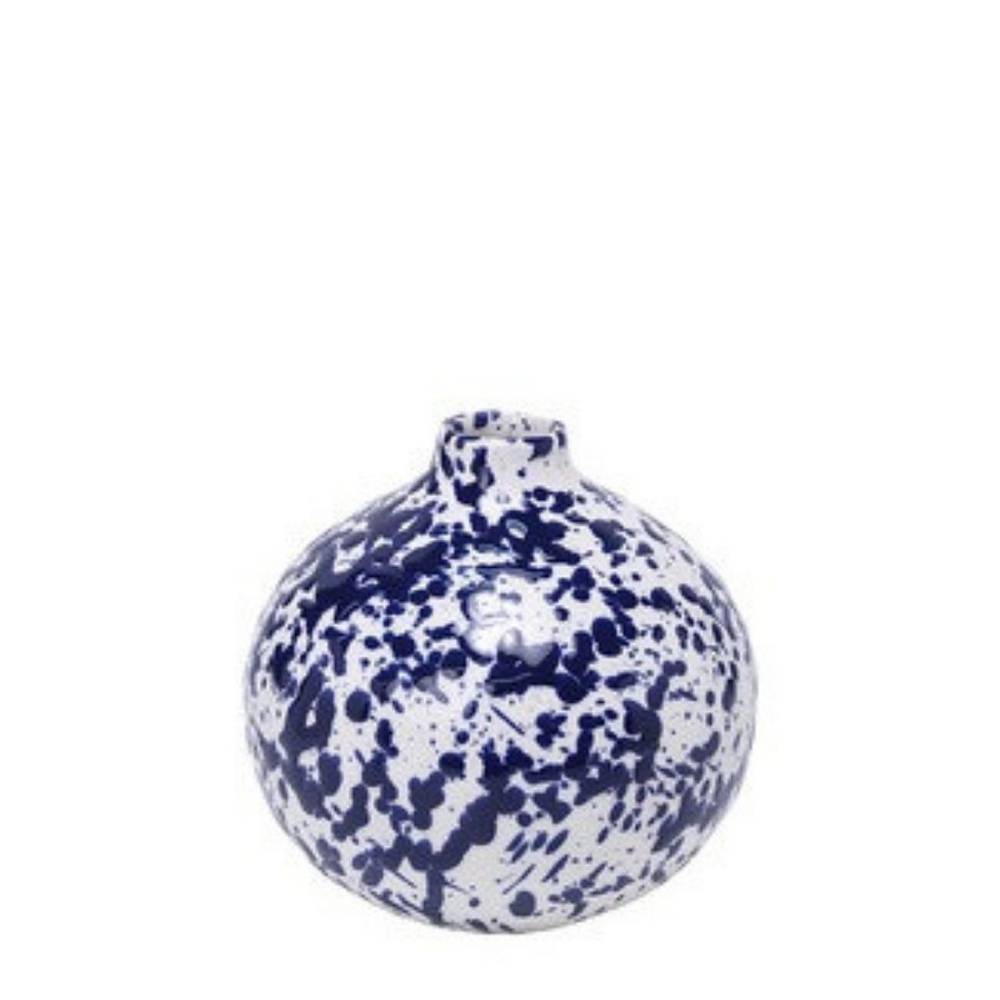 Keramik Vase Kalamos blau D15cm H15cm
