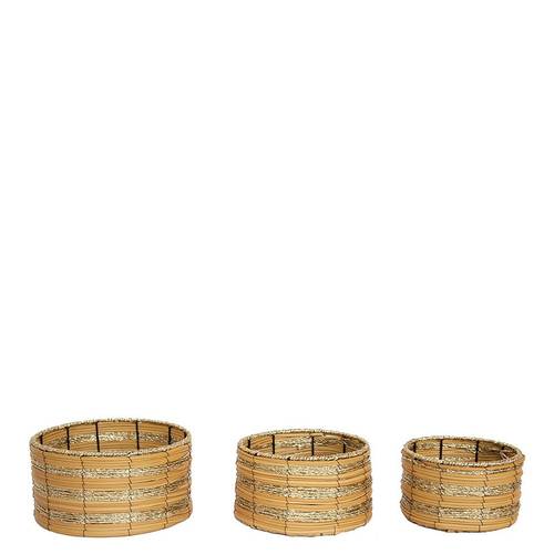 Korb Grass 3/Set braun D28cm H14cm 