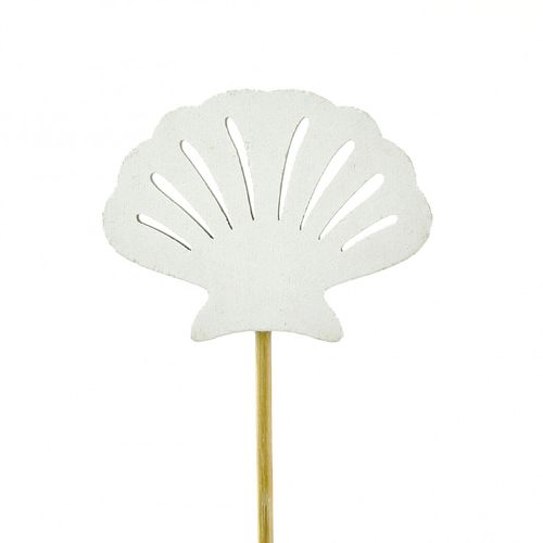 Muschel/Stab weiss 8cm l20cm