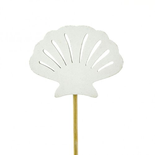 Muschel/Stab weiss 8cm l20cm