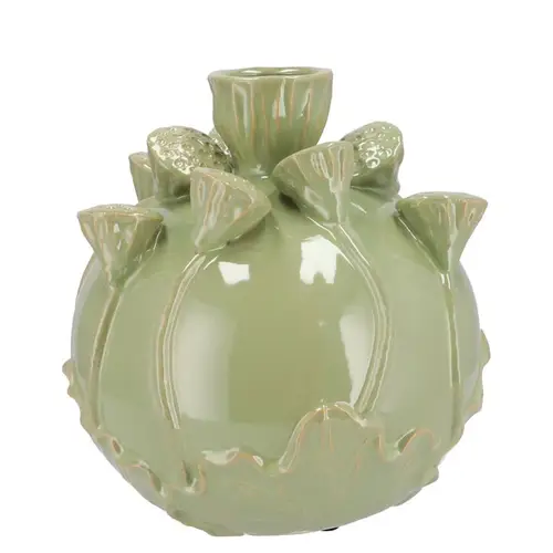 Keramik Vase Mara Lotus grün 26x26x26cm