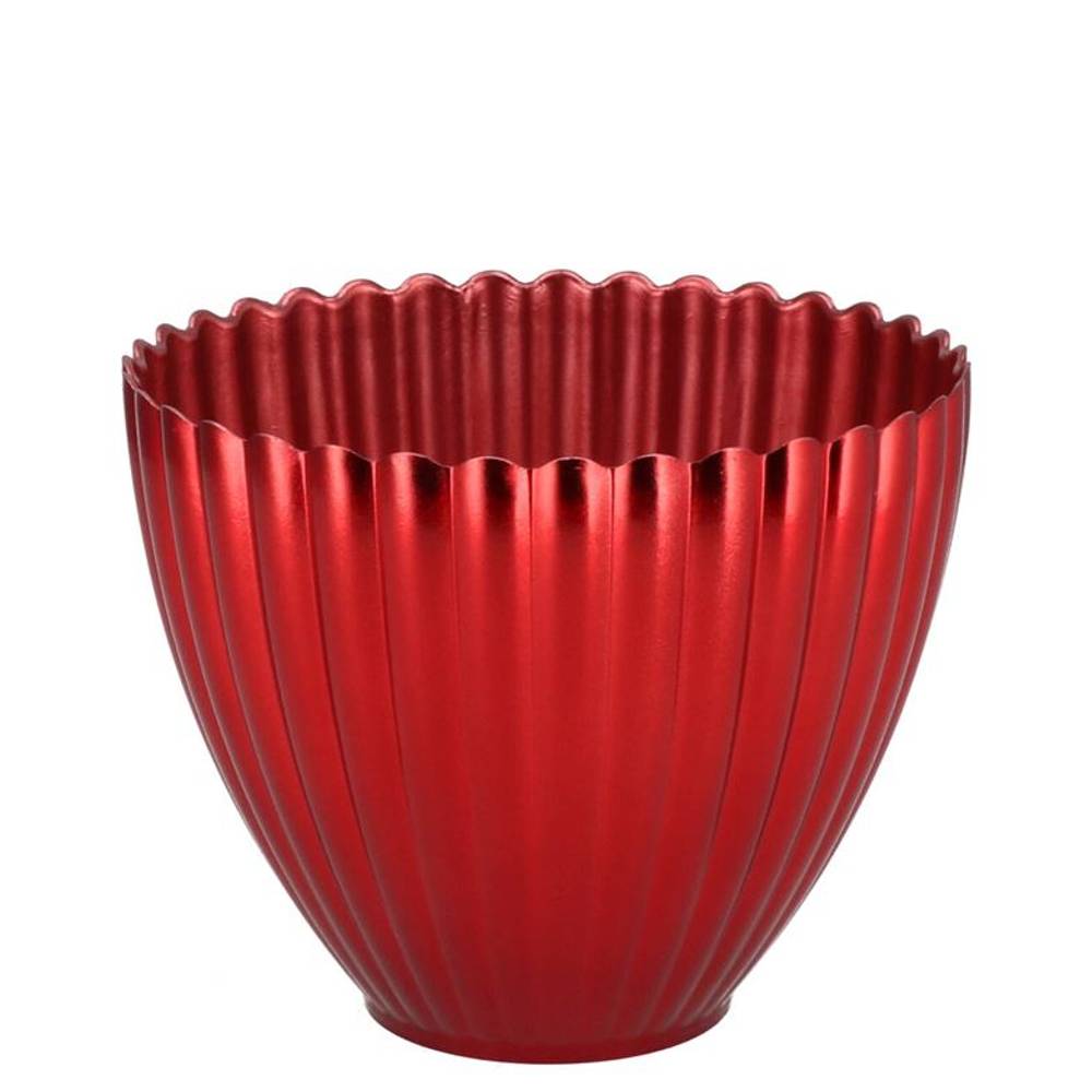 Melamine Übertopf Lisa rot 11×08x11cm
