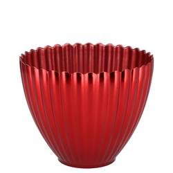 Melamine Übertopf Lisa rot 11×08x11cm