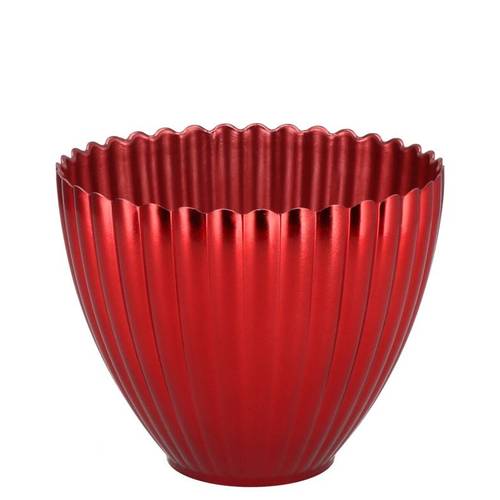 Melamine Übertopf Lisa rot 11×08x11cm