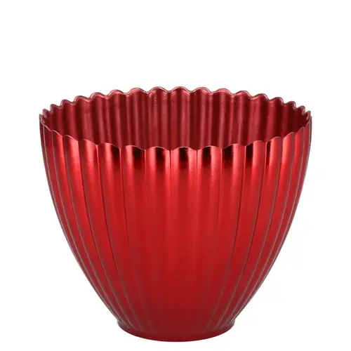 Melamine Übertopf Lisa rot 11×08x11cm