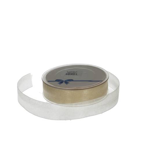 Band Organza creme 25mm 50m