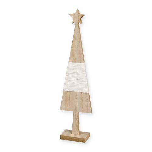 Baum Holz Seil weiss D08cm H35cm