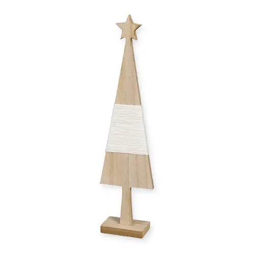 Baum Holz Seil weiss D08cm H35cm