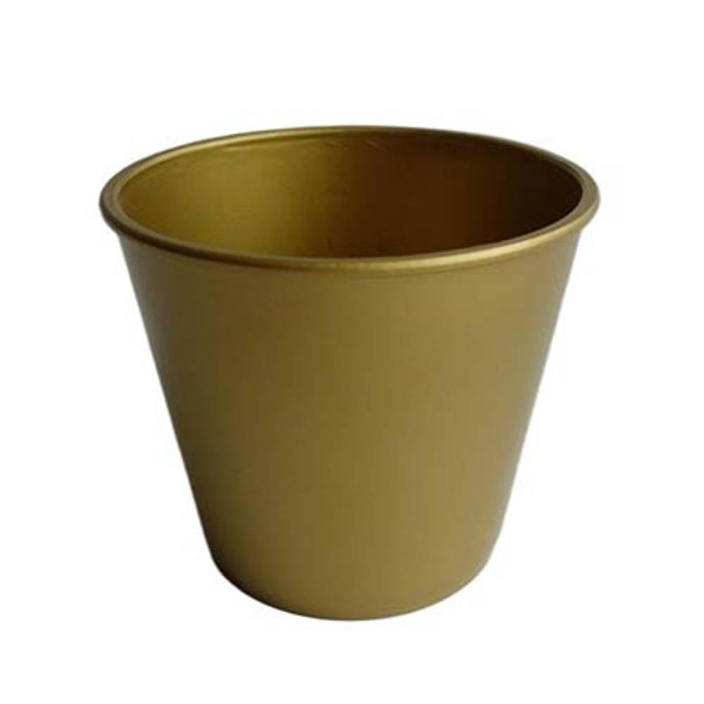 Melamine Übertopf gold D13cm H11.5cm
