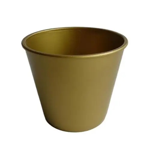 Melamine Übertopf gold D13cm H11.5cm