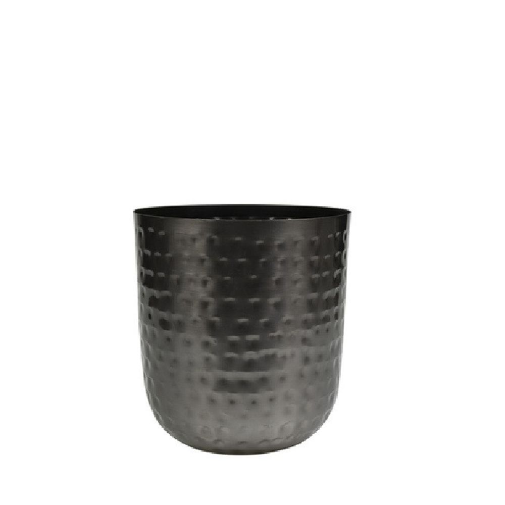 Homedeco Mayren Übertopf schwarz D12cm H13cm