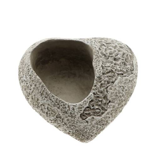 Beton Topf Herz grau 20x20x09cm