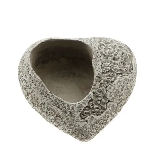 Beton Topf Herz grau 20x20x09cm