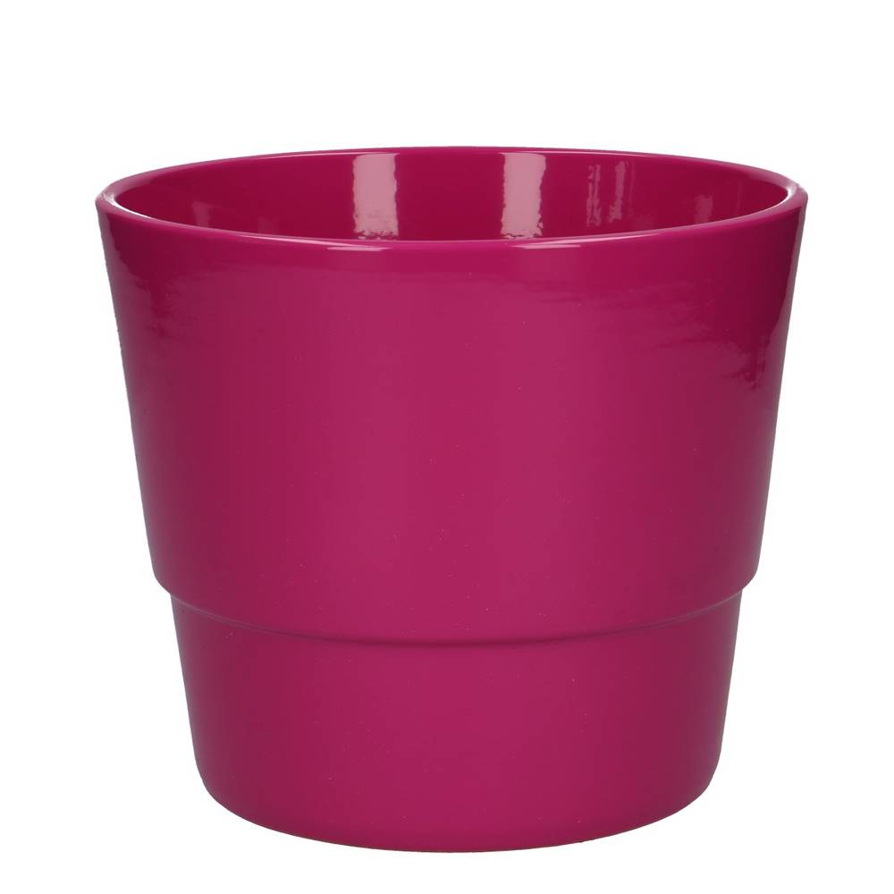 Keramik Übertopf Basic fuchsia D16.5cm H13cm