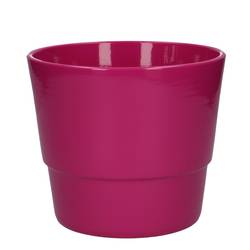 Keramik Übertopf Basic fuchsia D16.5cm H13cm