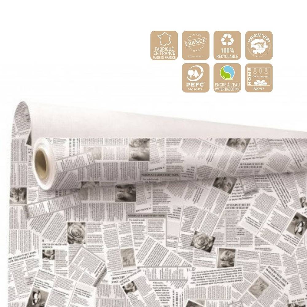 Papier Rolle 80cm News weiss 40m