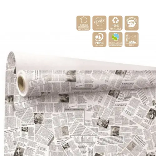 Papier Rolle 80cm News weiss 40m