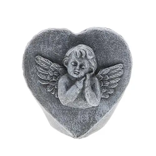 Beton Engel Herz 18x07.5x16cm