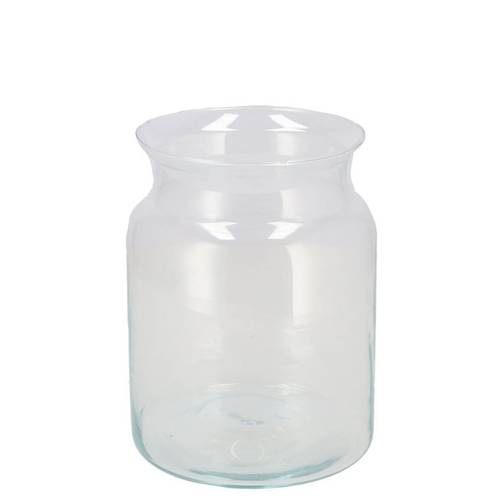 Glas Vase Milchkanne D12cm H12cm