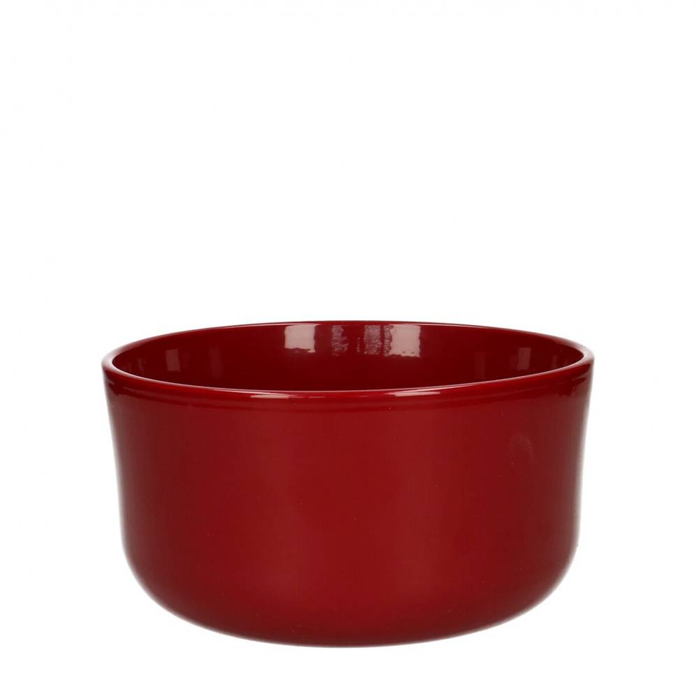 Keramik Schale Davina rot D18.5cm H09.5cm
