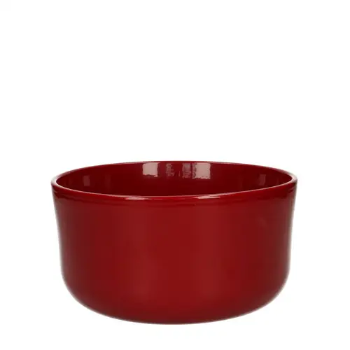 Keramik Schale Davina rot D18.5cm H09.5cm