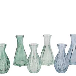 Glas Vase Fenna grün mix D06 H12cm