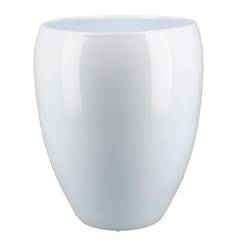 Keramik Bowl Vase weiss D17cm H24cm